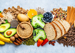 illustration of healthy food high in fiber and protein (google.com)