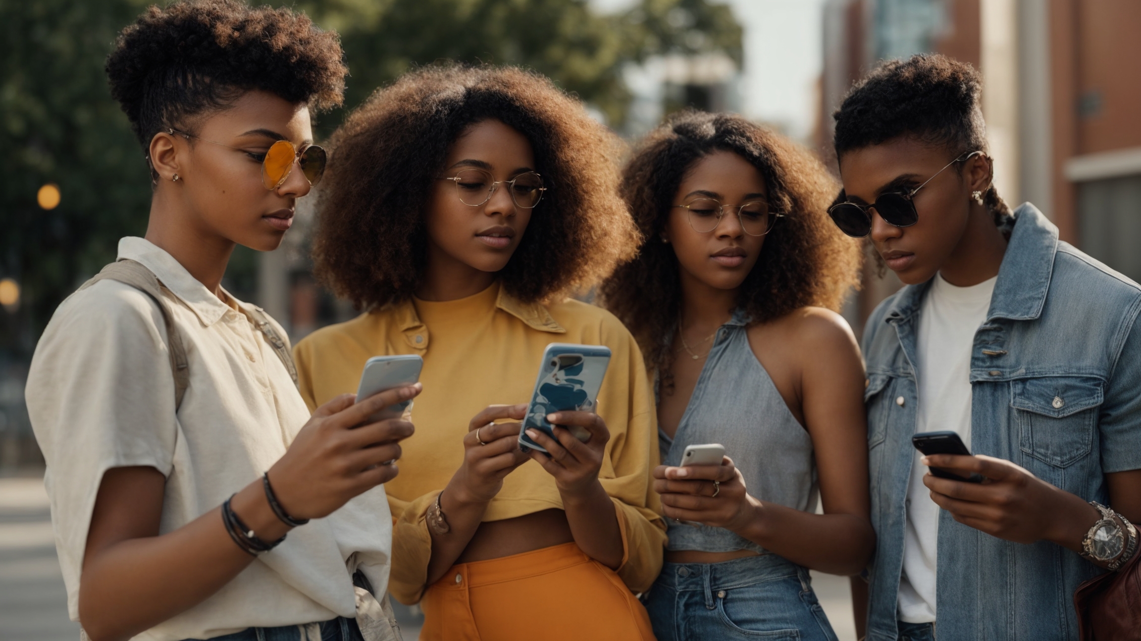 Personal development through trends concept with young adults engaging in pop culture